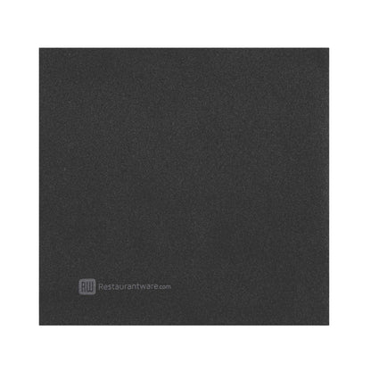 Luxenap Square Pure Black Paper Napkin - Air Laid - 15 3/4" x 15 3/4" - 25 count box