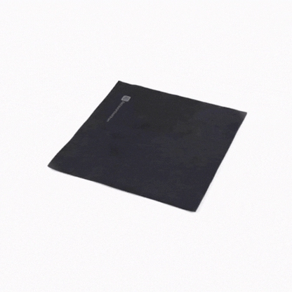 Luxenap Square Pure Black Paper Napkin - Air Laid - 15 3/4" x 15 3/4" - 25 count box