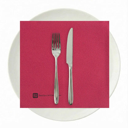 Luxenap Square Bordeaux Paper Napkin - Air Laid - 15 3/4" x 15 3/4" - 25 count box