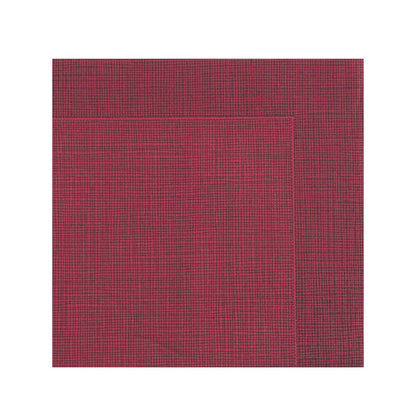 Luxenap Square Bordeaux Paper Napkin - Air Laid, with Black Threads - 15 3/4" x 15 3/4" - 25 count box