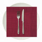 Luxenap Square Bordeaux Paper Napkin - Air Laid, with Black Threads - 15 3/4" x 15 3/4" - 25 count box