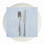 Luxenap Square Blue Denim Paper Napkin - Air Laid - 15 3/4" x 15 3/4" - 25 count box