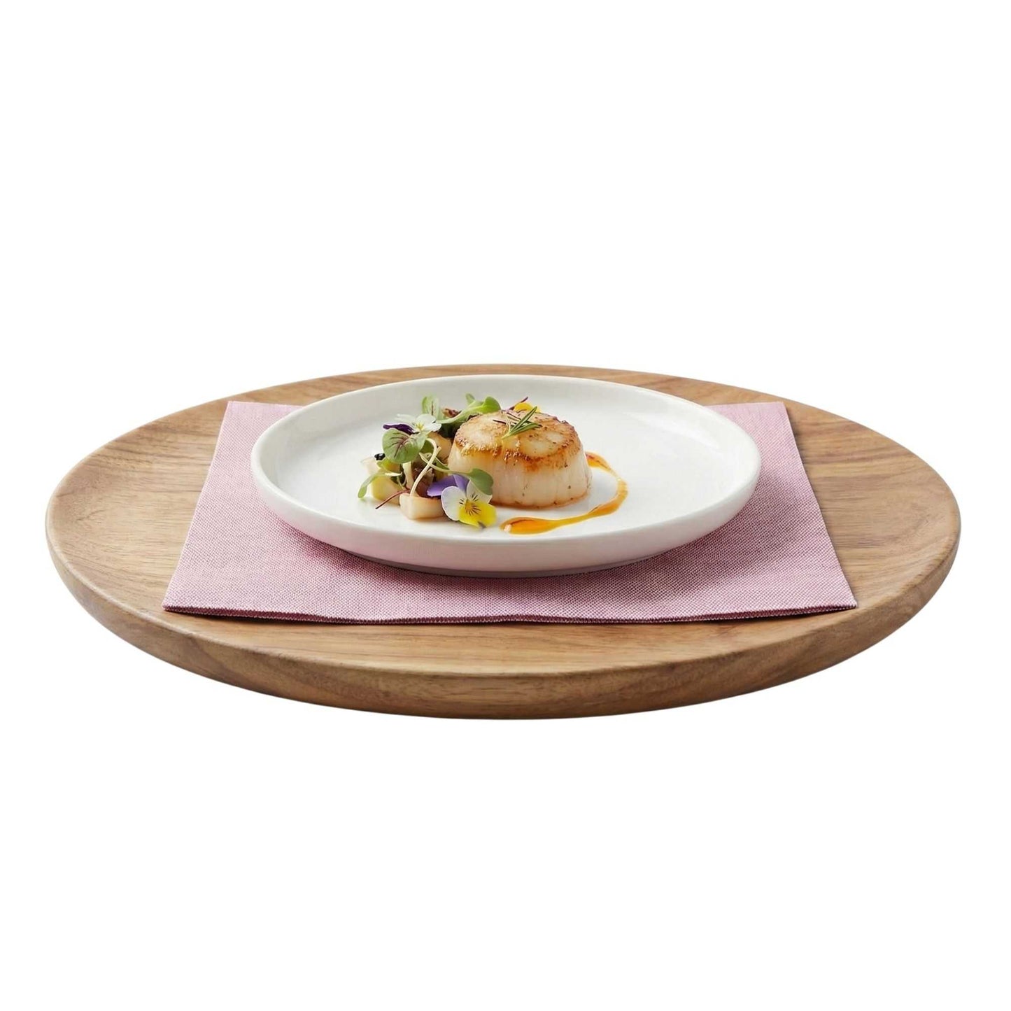 Luxenap Square Bordeaux Denim Paper Napkin - Air Laid - 15 3/4" x 15 3/4" - 25 count box