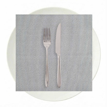 Luxenap Square Black Denim Paper Napkin - Air Laid - 15 3/4" x 15 3/4" - 25 count box