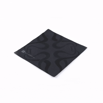 Luxenap Square Vintage Black Paper Napkin - Air Laid - 15 3/4" x 15 3/4" - 25 count box