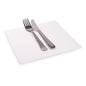 Luxenap Square Greco White Paper Napkin - Air Laid - 15 3/4" x 15 3/4" - 25 count box