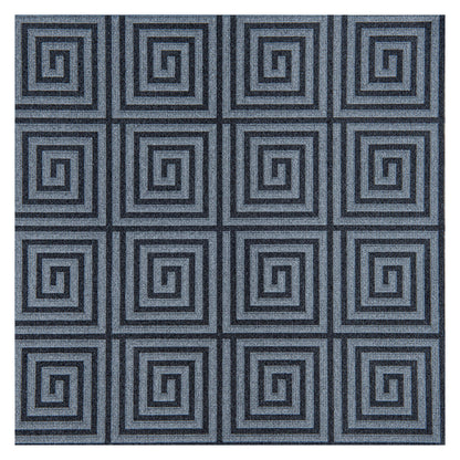 Luxenap Square Greco Black Paper Napkin - Air Laid - 15 3/4" x 15 3/4" - 25 count box