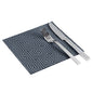Luxenap Square Greco Black Paper Napkin - Air Laid - 15 3/4" x 15 3/4" - 25 count box