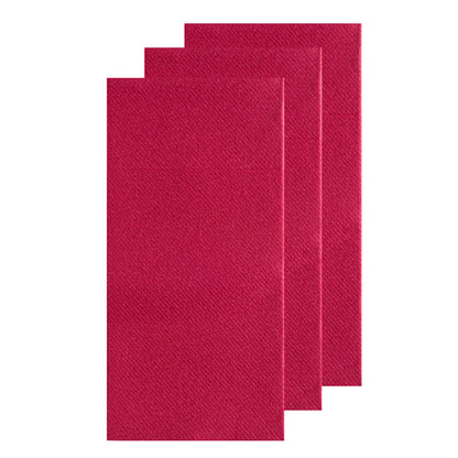 Luxenap Square Burgundy Paper Napkin - Air Laid, Kangaroo - 15 3/4" x 15 3/4" - 40 count box