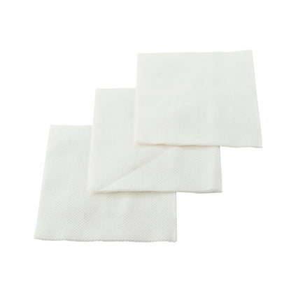 Luxenap Square White Paper Cocktail Napkin - Micropoint, 2-Ply - 7 3/4" x 7 3/4" - 100 count box