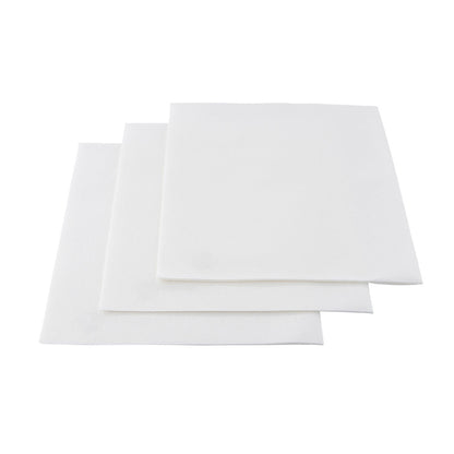 Luxenap Square White Paper Napkin - Micropoint, 3-Ply - 15 3/4" x 15 3/4" - 50 count box