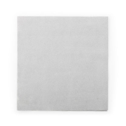 Luxenap Square Gray Paper Napkin - Micropoint, 2-Ply - 15 1/2" x 15 1/4" - 50 count box