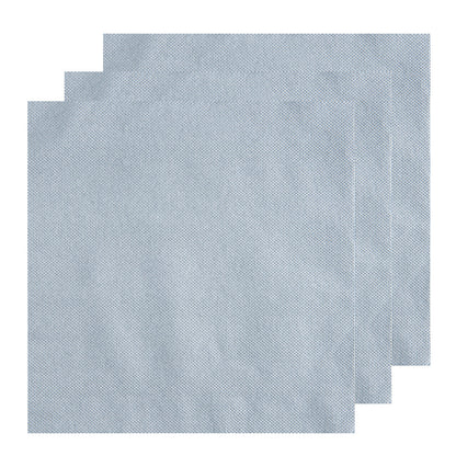 Luxenap Square Gray Paper Napkin - Micropoint, 2-Ply - 15 1/2" x 15 1/4" - 50 count box