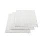 Luxenap Square White Paper Napkin - Micropoint, 2-Ply, with Gray Threads - 15 1/2" x 15 1/4" - 50 count box