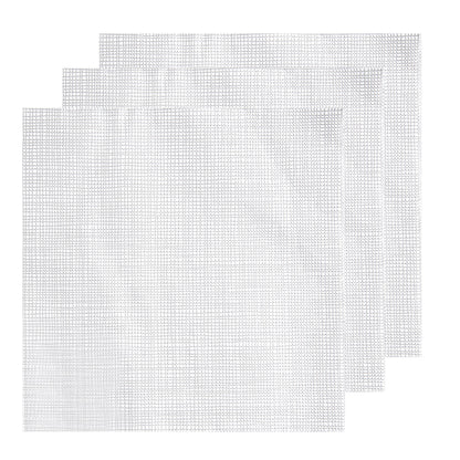 Luxenap Square White Paper Napkin - Micropoint, 2-Ply, with Gray Threads - 15 1/2" x 15 1/4" - 50 count box