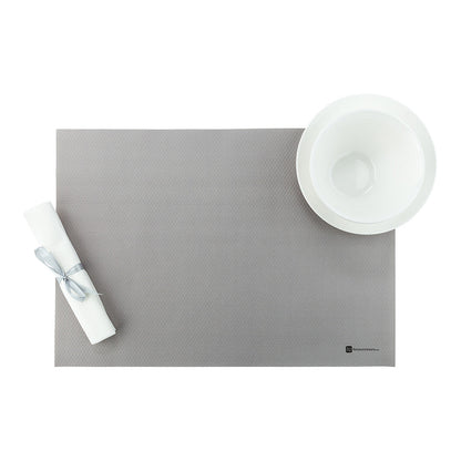Chef 101 Rectangle Gray Paper Placemat - Heavy Weight, Single-Use - 20" x 14" - 1000 count box