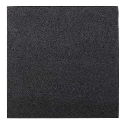 Luxenap Square Pure Black Paper Napkin - Air Laid - 15 3/4" x 15 3/4" - 600 count box