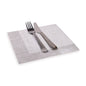 Luxenap Square White Paper Napkin - Air Laid, with Gray Threads - 15 3/4" x 15 3/4" - 600 count box