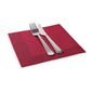 Luxenap Square Bordeaux Paper Napkin - Air Laid, with Black Threads - 15 3/4" x 15 3/4" - 600 count box