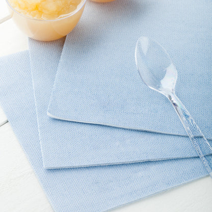 Luxenap Square Blue Denim Paper Napkin - Air Laid - 15 3/4" x 15 3/4" - 600 count box