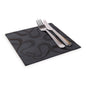 Luxenap Square Vintage Black Paper Napkin - Air Laid - 15 3/4" x 15 3/4" - 600 count box