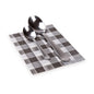 Luxenap Rectangle Black Paper Napkin - Picnic Print, 1-Ply - 7" x 13 1/2" - 100 count box