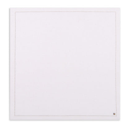 Luxenap Square Ecru Cotton Meal Napkin - Organic , Disposable - 8 3/4" x 8 3/4" - 500 count box