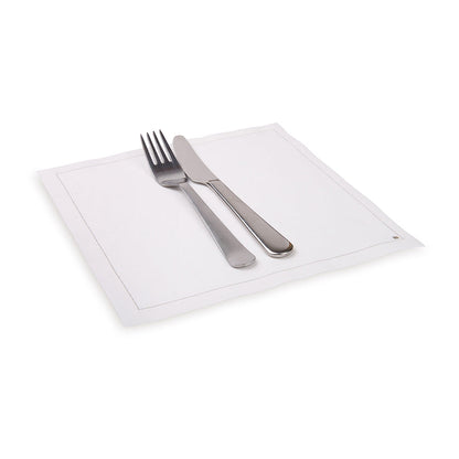 Luxenap Square Ecru Cotton Meal Napkin - Organic , Disposable - 8 3/4" x 8 3/4" - 500 count box