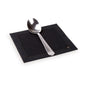 Luxenap Square Black Cotton Cocktail Napkin - Organic, Disposable - 4 1/2" x 4 1/2" - 500 count box
