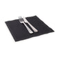 Luxenap Square Black Cotton Napkin - Organic, Disposable - 8 3/4" x 8 3/4" - 500 count box