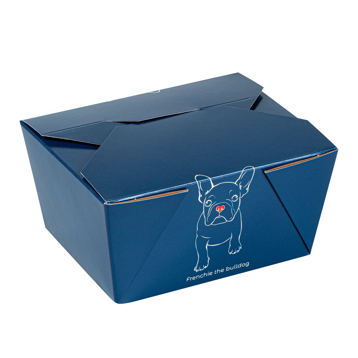 Bio Tek 30 oz Rectangle Frenchie Paper #1 Bio Box Take Out Container - 5" x 4" x 2 1/2" - 50 count box