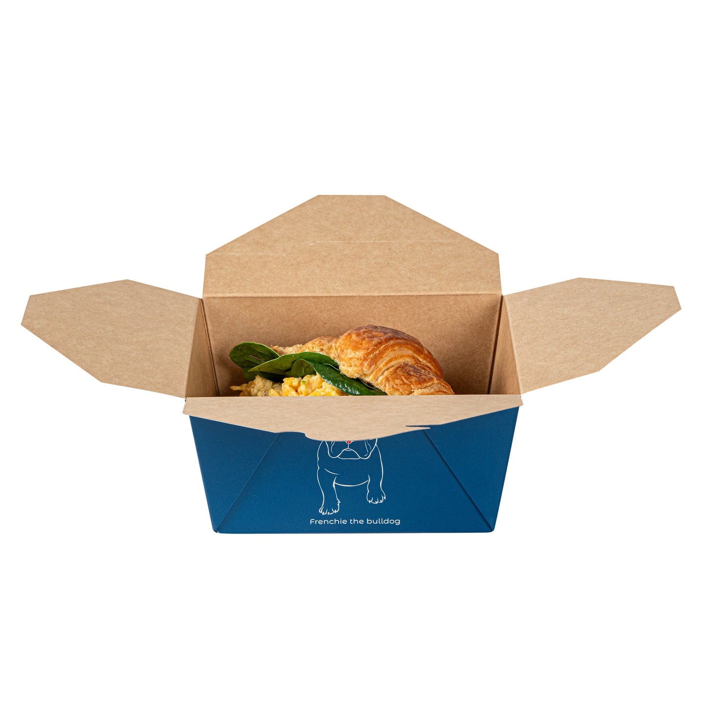 Bio Tek 30 oz Rectangle Frenchie Paper #1 Bio Box Take Out Container - 5" x 4" x 2 1/2" - 200 count box