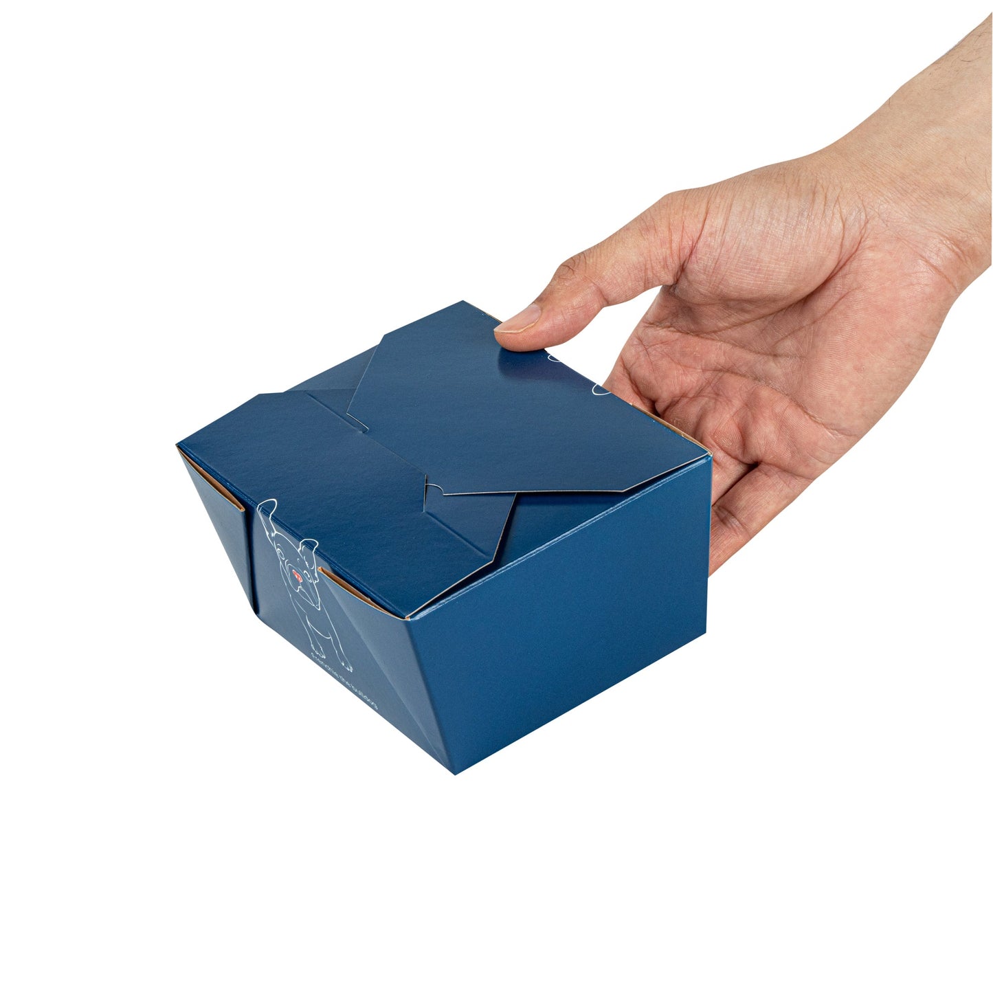 Bio Tek 30 oz Rectangle Frenchie Paper #1 Bio Box Take Out Container - 5" x 4" x 2 1/2" - 200 count box
