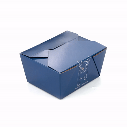 Bio Tek 30 oz Rectangle Frenchie Paper #1 Bio Box Take Out Container - 5" x 4" x 2 1/2" - 200 count box