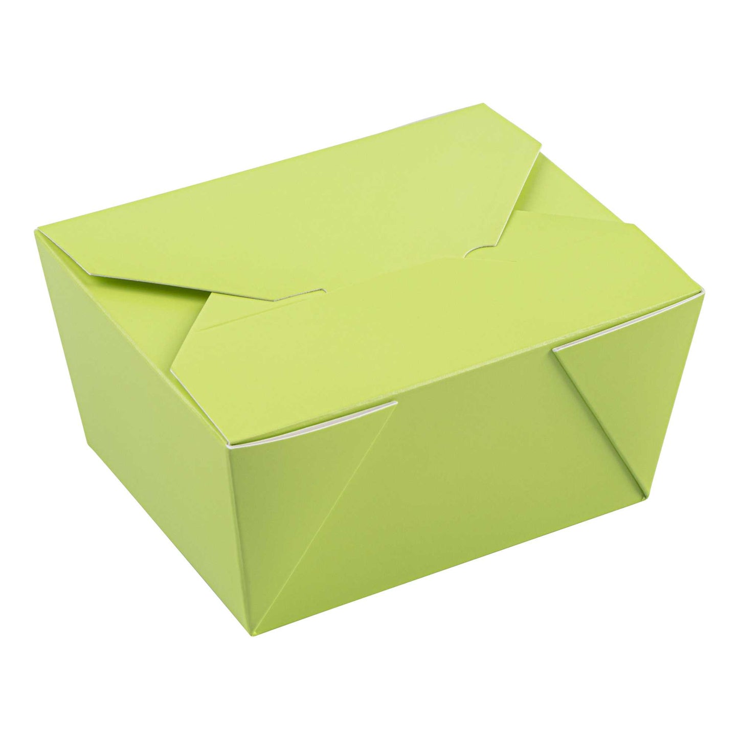 Bio Tek 30 oz Rectangle Eco Green Paper #1 Bio Box Take Out Container - 5" x 4" x 2 1/2" - 200 count box