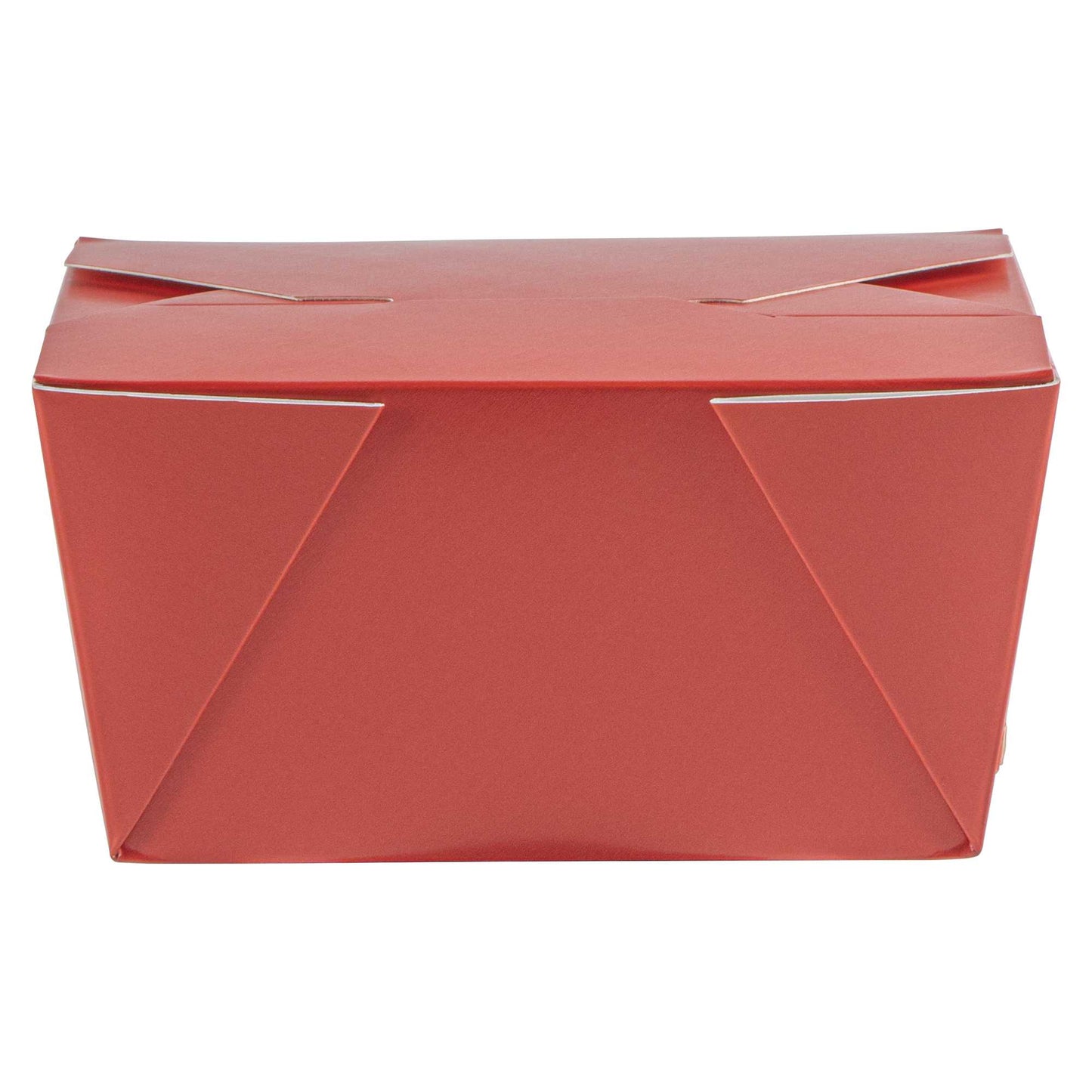 Bio Tek 30 oz Rectangle Red Paper #1 Bio Box Take Out Container - 5" x 4" x 2 1/2" - 200 count box