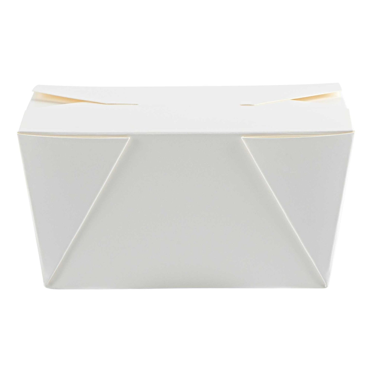 Bio Tek 30 oz Rectangle White Paper #1 Bio Box Take Out Container - 5" x 4" x 2 1/2" - 200 count box