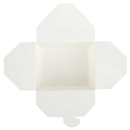 Bio Tek 30 oz Rectangle White Paper #1 Bio Box Take Out Container - 5" x 4" x 2 1/2" - 200 count box