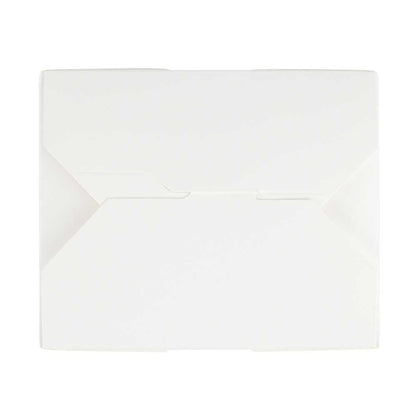 Bio Tek 30 oz Rectangle White Paper #1 Bio Box Take Out Container - 5" x 4" x 2 1/2" - 200 count box