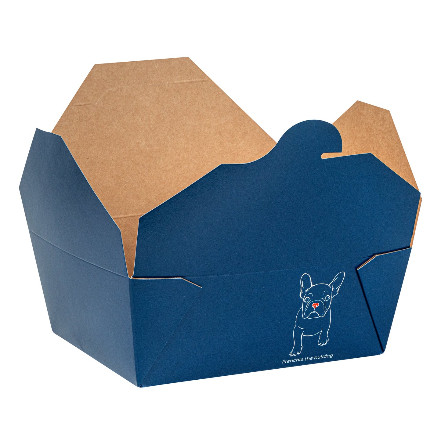 Bio Tek 45 oz Rectangle Frenchie Paper #8 Bio Box Take Out Container - 6 3/4" x 5 1/2" x 2 1/2" - 200 count box