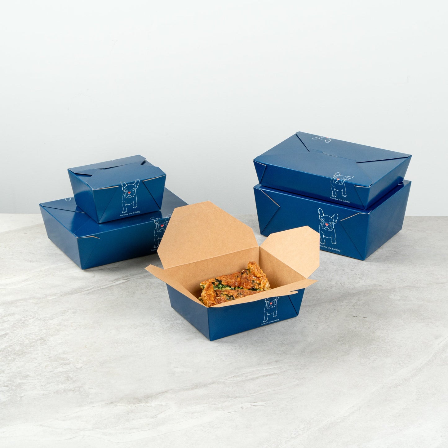 Bio Tek 45 oz Rectangle Frenchie Paper #8 Bio Box Take Out Container - 6 3/4" x 5 1/2" x 2 1/2" - 200 count box