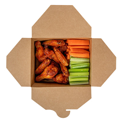Bio Tek 45 oz Rectangle Camouflage Paper #8 Bio Box Take Out Container - 6 3/4" x 5 1/2" x 2 1/2" - 200 count box
