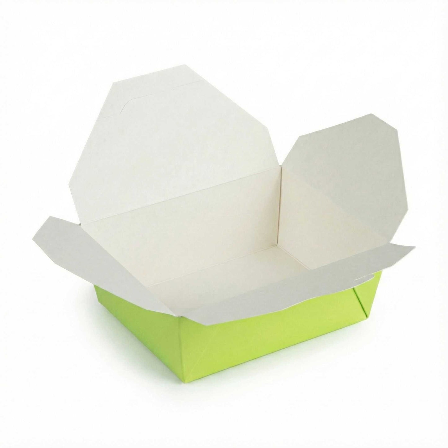 Bio Tek 45 oz Rectangle Eco Green Paper #8 Bio Box Take Out Container - 6 3/4" x 5 1/2" x 2 1/2" - 200 count box
