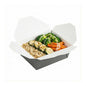 Bio Tek 45 oz Rectangle Gray Paper #8 Bio Box Take Out Container - 6 3/4" x 5 1/2" x 2 1/2" - 200 count box