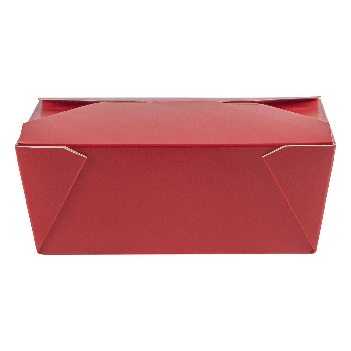 Bio Tek 45 oz Rectangle Red Paper #8 Bio Box Take Out Container - 6 3/4" x 5 1/2" x 2 1/2" - 200 count box