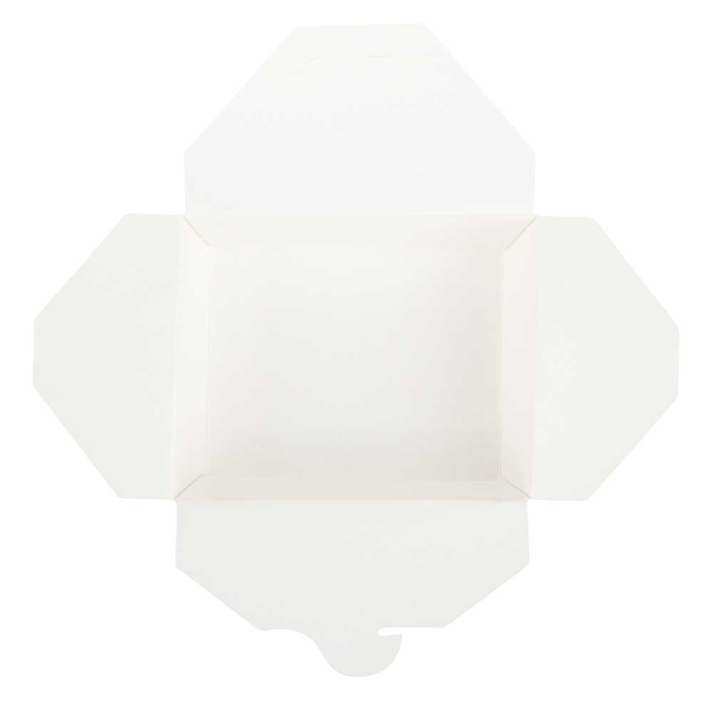 Bio Tek 45 oz Rectangle White Paper #8 Bio Box Take Out Container - 6 3/4" x 5 1/2" x 2 1/2" - 200 count box