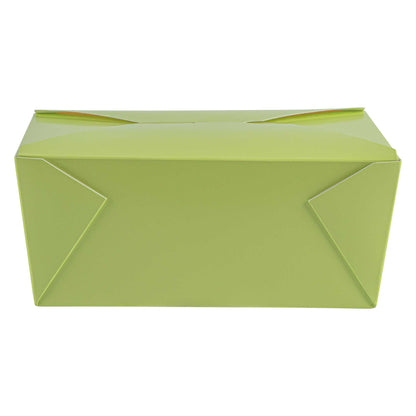 Bio Tek 98 oz Rectangle Eco Green Paper #4 Bio Box Take Out Container - 8 1/2" x 6 1/4" x 3 1/2" - 200 count box