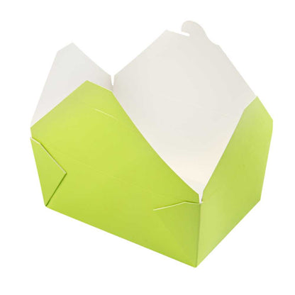 Bio Tek 98 oz Rectangle Eco Green Paper #4 Bio Box Take Out Container - 8 1/2" x 6 1/4" x 3 1/2" - 200 count box