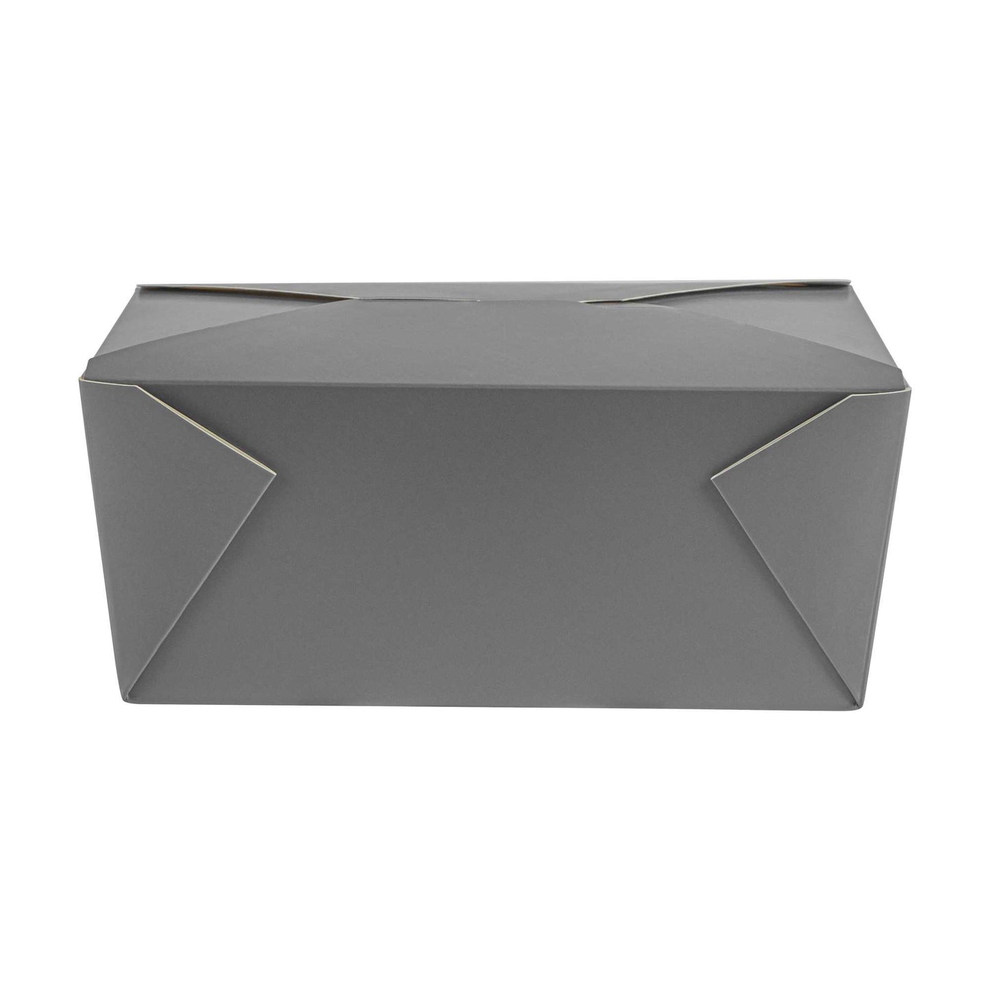 Bio Tek 98 oz Rectangle Gray Paper #4 Bio Box Take Out Container - 8 1/2" x 6 1/4" x 3 1/2" - 200 count box