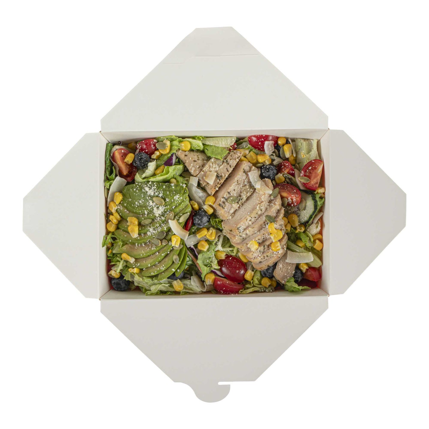 Bio Tek 98 oz Rectangle Red Paper #4 Bio Box Take Out Container - 8 1/2" x 6 1/4" x 3 1/2" - 200 count box